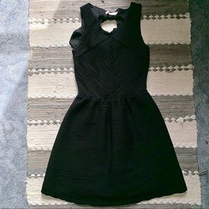 Textured Black Dress